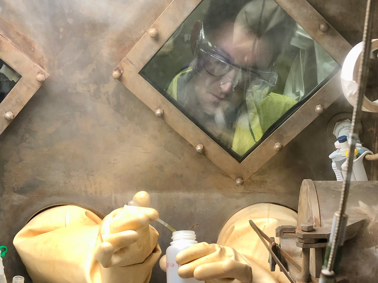 Hands in the Glove Box | Feature | PNNL